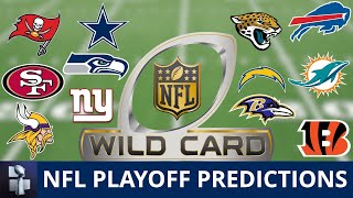 NFL Playoff Picture  Predictions Projecting Each AFC amp NFC Wild Card Game For 2023 NFL Playoffs [upl. by Wileen]