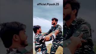 फौजी ने अपने भाई को पानी में फेंकाindianarmyarmyloverarmyshortfeedindiamarmyforyouarmyshorts [upl. by Loredo]