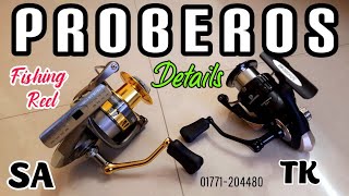 PROBEROS Fishing reelTK amp SA seriesDetailsLine Capacity [upl. by Ttennaj]