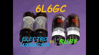 RUBY 6L6GC vs ELECTRO HARMONIX 6L6GC EH Tube Tone Comparison Peavey XXX Amp [upl. by Maroney]