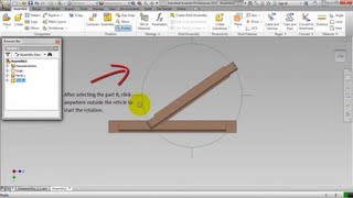 Rotating and Placing Components in an Assembly Video Tutorial Autodesk Inventor [upl. by Eiramana]