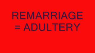 REMARRIAGE  ADULTERY [upl. by Hesther]