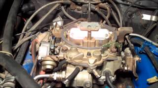 Start Up After Carburetor Rebuild Classic GBody Garage [upl. by Devaj]