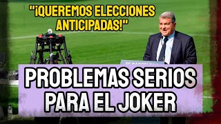 PROBLEMAS SERIOS PARA JOAN LAPORTA LA OPOSICIÓN LE ACUSA DE MENTIR Y PIDE quotELECCIONES ANTICIPADASquot [upl. by Ineslta]