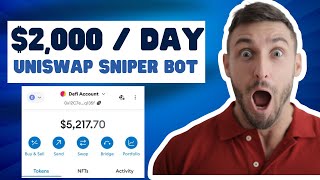 Using Free Uniswap Sniper Bot Make 2000DAY on Ethereum  Best Tutorial 2024 [upl. by Nahsab]