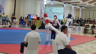 porprov taekwondo banten u 58 putra tangerang selatan blue kota serang red 2022 [upl. by Waddell]