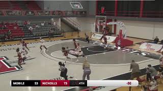 Nicholls Womens Basketball vs Mobile [upl. by Eniamerej]