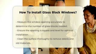 How To Install Glass Block Windows  CountyOfficeorg [upl. by Avehsile]