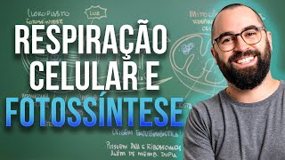 Respiração celular x Fotossíntese Mitocôndria e Cloroplasto  Aula 24  Módulo 1 Biologia Celular [upl. by Drisko]