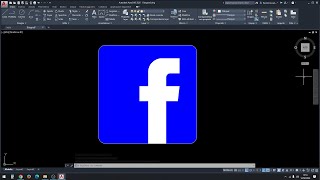 Tutorial logo Facebook su Autocad  Prof Paolo Mosca [upl. by Cheung]