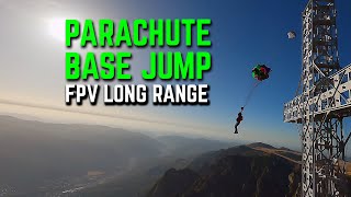 Parachute BaseJump  Long Range FPV Drone [upl. by Fridell]