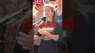 She told everyone to shut up and got “DESTROYED” ❓❌✅charliekirk donaldtrump [upl. by Oecam]