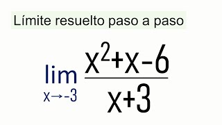 QUÉ ES UN LÍMITE DE UNA FUNCIÓN Y CÓMO CALCULARLO PASO A PASO [upl. by Augy723]