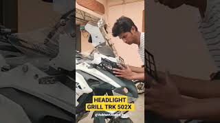 Headlight Grill Installation Trk 502x benelli trk502x shortsfeed [upl. by Jillian]