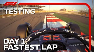 Max Verstappens Fastest Lap  Day 1  F1 PreSeason Testing 2024 [upl. by Curnin]