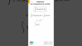 Integrale par changement de variable [upl. by Ssyla]