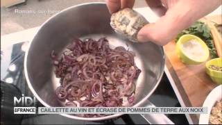 Recette  Caillette au vin et écrasé de pomme de terre aux noix par le Chef Alain Berne [upl. by Carlie]