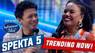 Duet Jemimah dan Ariel Noah Bawakan Lagu Separuh Aku  Spekta Show TOP 9  Indonesian Idol 2021 [upl. by Eisnil741]