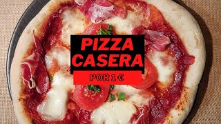 AUTÉNTICA PIZZA CASERA Italiana 100 cuesta 1€ [upl. by Adnohsar]