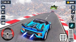 Car mega ramp 2022 3d muscle cars stunts  android gameplay [upl. by Eeral]