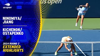 NinomiyaJiang vs KichenokOstapenko Extended Highlights  2024 US Open Round 2 [upl. by Adnilemre655]