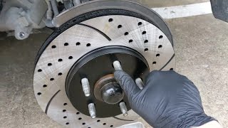 Review AutoShack Prime Choice Slotted Disc Brake Kit Rotors and Ceramic Pads [upl. by Tabitha]