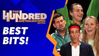 Hilarious tennis stars cause TV chaos The Hundred  Australian Open Edition Best Bits  WWOS [upl. by Faina]