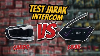 Test Jarak Intercom Cardo dengan Ejeas ms8 yang sama DMC  Mesh [upl. by Mathew]