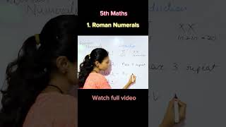 4 Rules of Roman Numerals  Roman Numerals  Class 5  Maths romannumerals class5maths basicmaths [upl. by Orferd586]