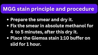 mgg stain principle and procedure May grunwald giemsa stain [upl. by Stewart]