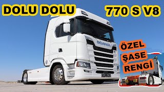 2023 MODEL DOLU DOLU SCANIA 770 S V8  TIR TANITIM İNCELEME [upl. by Nerred348]