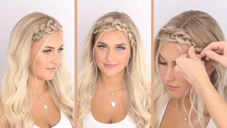 Simple Headband Braid 🤍 [upl. by Oirogerg]