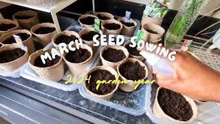 Which seeds did l plant in March seeds to sow in March Eden View Living [upl. by Ashlen]