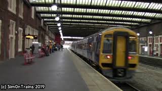 Northern Class 158 158789 5E17 passing Stoke on Trent 10th December 2019 [upl. by Hazel]