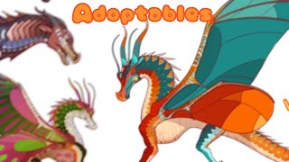 Wings of fire hybrid adoptables open [upl. by Ahsiemak]