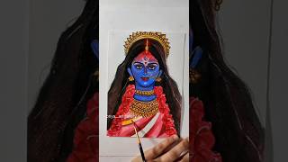 😍🔥Maa Kali🙏🌸😍shorts viral maakali acrylicpainting [upl. by Hakan]