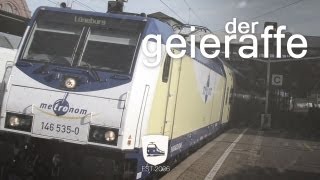 Ausfahrten von MetronomZügen und einem Güterzug [upl. by Chatav]