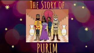 The Story of Purim for Kids The Book of Esther [upl. by Eehtomit]