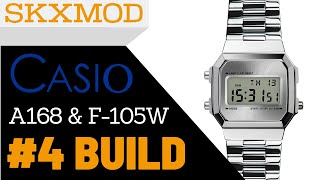 4 Casio A168 amp F105W Completed Build  Parts by SKXMOD [upl. by Kegan]