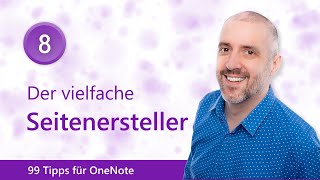 🟣 99 Tipps für OneNote 8️⃣ Der vielfache Seitenersteller  Malter365de [upl. by Levina]