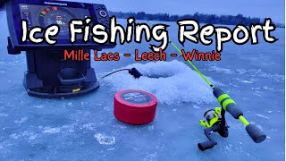 Ice Fishing Report Leech Lake Lake Winnie and Mille Lacs Lake 12292023 [upl. by Nosyk]