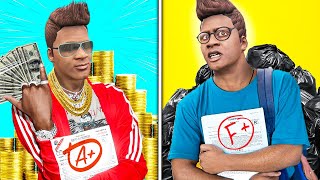 Rich Vs Poor Student In GTA 5 Full Movie  Aryan 2 Toonz [upl. by Guimar]