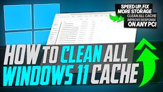 🔧 How to CLEAR All Cache in Windows 11 to Improve Performance amp Speed Up ANY PC 2024 [upl. by Akehsar644]