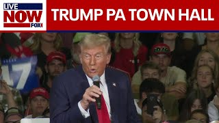 FULL EVENT Trump holds town hall in Pennsylvania  LiveNOW from FOX [upl. by Beitch]