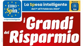 Volantino EUROSPIN🛒dal 1 all11 Febbraio 2024 [upl. by Glyn]