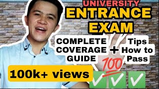 COLLEGE ENTRANCE EXAM COVERAGE  ADMISSION TEST COVERAGE  TIPS PAANO PUMASA SA ENTRANCE EXAM [upl. by Shannen]