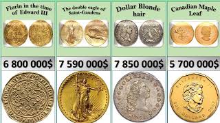 The most expensive coins in the world Comparison [upl. by Eissirc597]