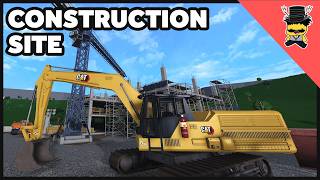 Building a Construction Site in Bloxburg [upl. by Jeane]