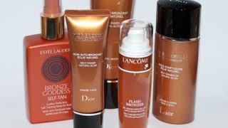 REVIEW  Autobronzants Dove Dior Estée Lauder amp Lancôme [upl. by Ahsiekal328]