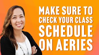 How to check your class schedule on Aeries [upl. by Aniham]